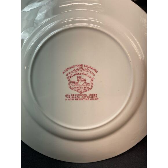 Set of Vintage Windsor Ware by Johnson Brothers Indies Pink/Red Mixed Pieces - Picture 5 of 8